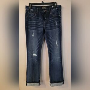 NWT Cult of Individuality Vixen Curvy Jeans with Swarovski Crystals Size 28